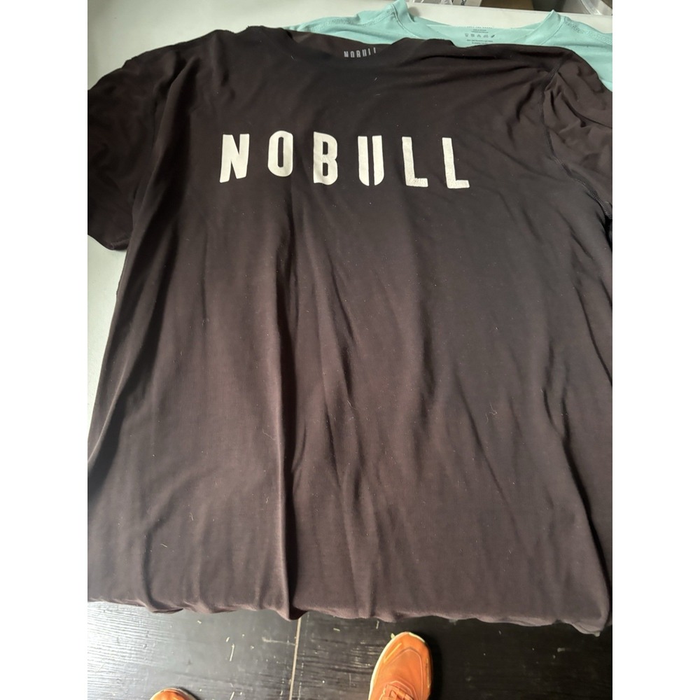 NOBULL Black Tee with White Logo
